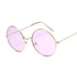 Retro Round Pink Sunglasses for Women