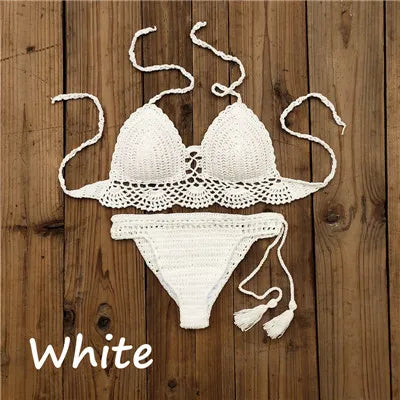 Hand Crochet Women’s Push Up Bikini Set