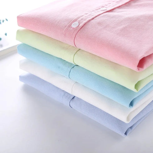 Women's Long Sleeve Cotton Oxford Blouse