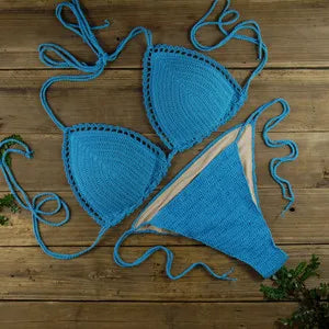 Handmade Crochet Push Up Bikini Set in Multiple Colours