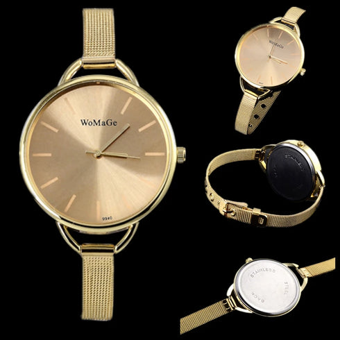 Luxury Women's Gold Bracelet Watch