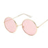 Retro Round Pink Sunglasses for Women