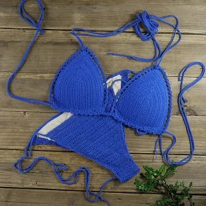 Handmade Crochet Push Up Bikini Set in Multiple Colours