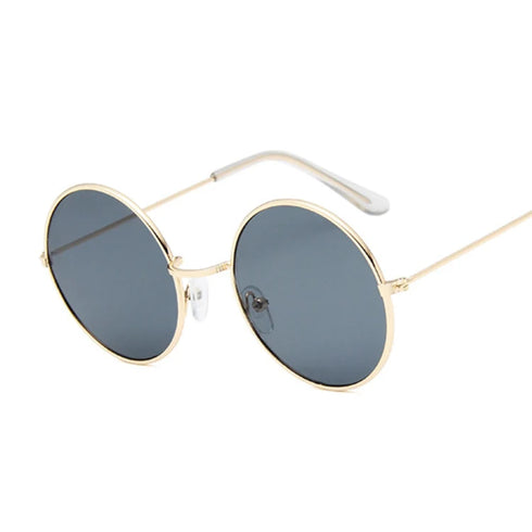 Retro Round Pink Sunglasses for Women