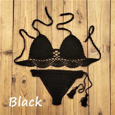 Hand Crochet Women’s Push Up Bikini Set