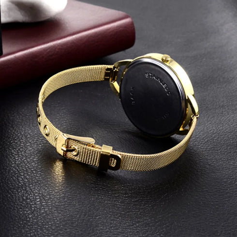 Luxury Women's Gold Bracelet Watch