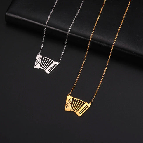 Lemegeton Stainless Steel Music Necklace Pendant for Women