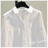 Elegant White Long Sleeve Casual Blouse for Women