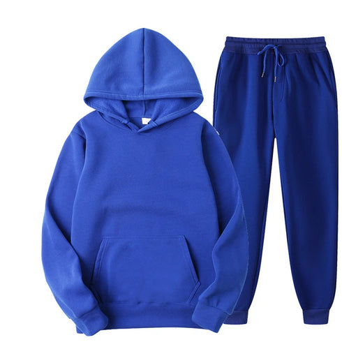 Women's Fleece Hooded Tracksuit Set