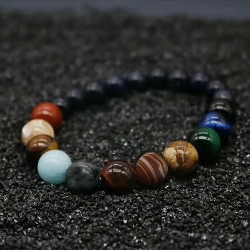 Eight Planets Bead Bracelet - Natural Stone Yoga Accessory