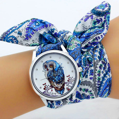 Shsby Ladies Fabric Wristwatch - Elegant Design