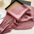 Pleated Print Silk Scarf - 70x70cm