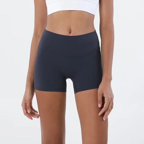 SOISOU High Waist Nylon Gym Shorts for Women