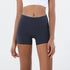 SOISOU High Waist Nylon Gym Shorts for Women