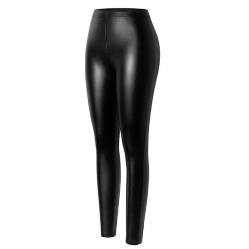 High Waist PU Leather Leggings for Women