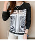 Printed Long Sleeve Casual Top for Women