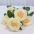 34cm Silk Rose Artificial Flower Bouquet - 5 Heads