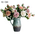 Real Touch Rose Christmas Decorations - Silk Flowers