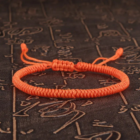 Lucky Red Rope Braided Adjustable Charm Bracelet