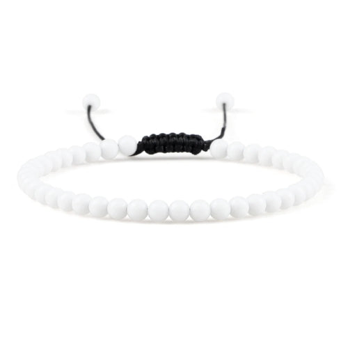 4MM Natural Stone Round Beads Bracelet