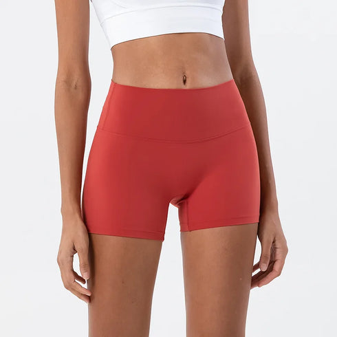 SOISOU High Waist Nylon Gym Shorts for Women