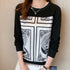 Printed Long Sleeve Casual Top for Women