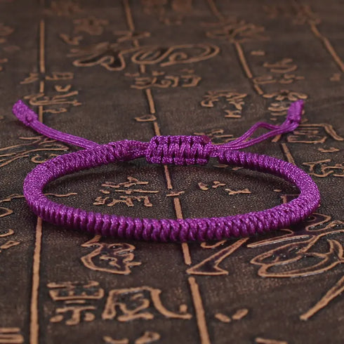 Lucky Red Rope Braided Adjustable Charm Bracelet