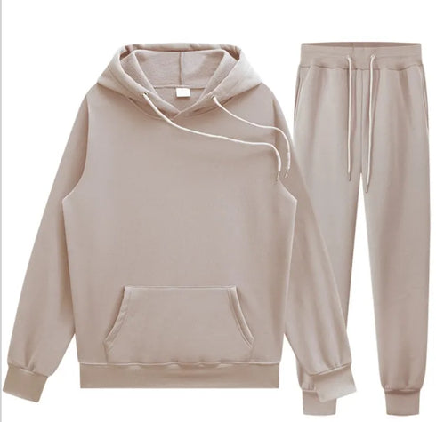 Women's Fleece Hooded Tracksuit Set