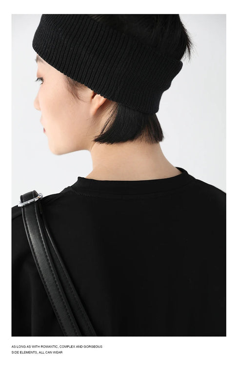 Chic Ven Women's Loose Long Sleeve O-Neck T-Shirt