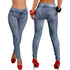 Classic Stretchy Slim Leggings in Imitation Denim