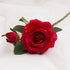 Real Touch Rose Christmas Decorations - Silk Flowers