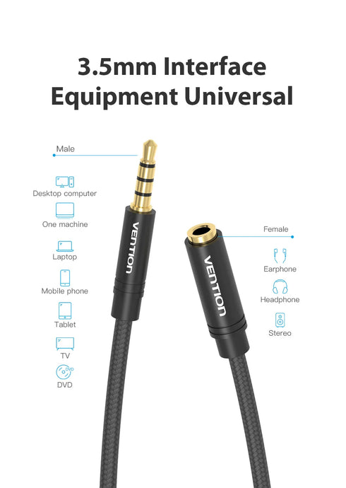 Vention 3.5mm AUX Extension Cable