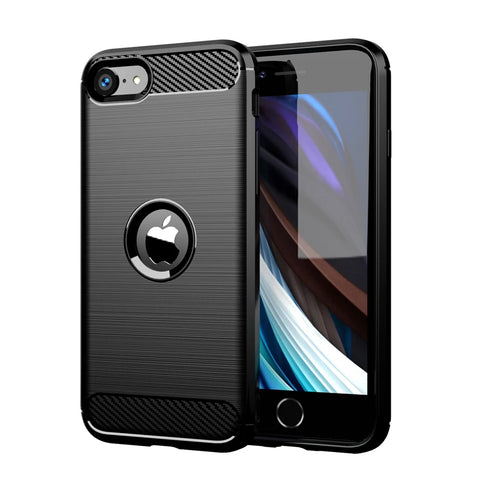 Shockproof TPU Carbon Fiber iPhone SE Case