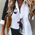 Casual Long Sleeve Printed Blouse for Women