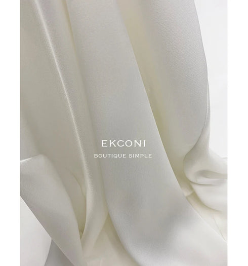 Elegant Satin Silk Blouse with Turn Down Collar