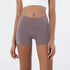 SOISOU High Waist Nylon Gym Shorts for Women