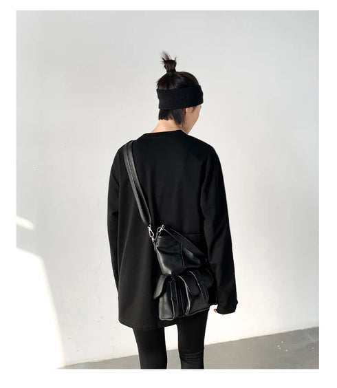 Chic Ven Women's Loose Long Sleeve O-Neck T-Shirt