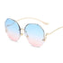 Luxury Round Gradient Sunglasses for Women - UV400 Protection