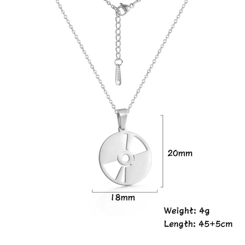 Lemegeton Stainless Steel Music Necklace Pendant for Women