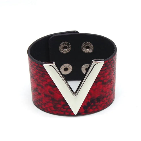 Europe Crack Leather Bracelet For Women Femme Punk Style Soft Jewellery