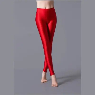 Women Shiny Pant Leggings Hot Selling Leggings Fluorescent