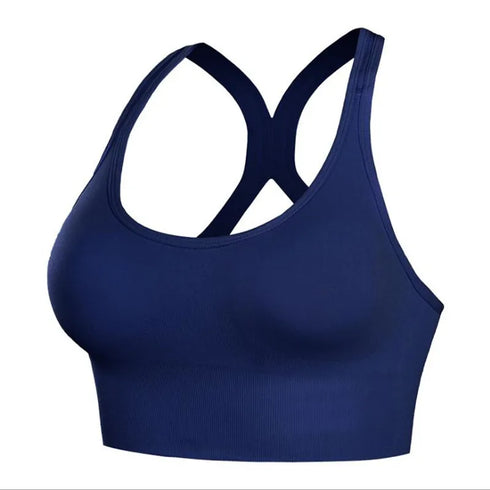 Shockproof Quick Dry Sports Bra Women Padded Yoga Bra Top for Gym Running Fitness Seamless Comfort and Style