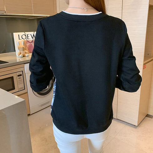 Printed Long Sleeve Casual Top for Women