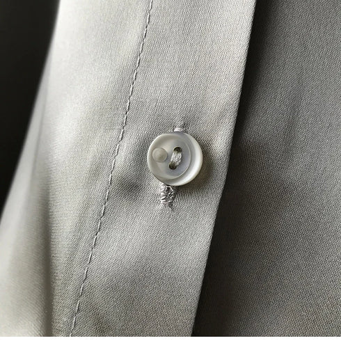 Spring Fashion Button Up Silk Shirt Vintage Blouse Women Satin Tops Office Lady Elegant Long Sleeves Female Loose Shirts 11355