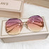 Luxury Round Gradient Sunglasses for Women - UV400 Protection