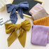 Pleated Print Silk Scarf - 70x70cm
