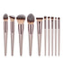 Hot Champagne Makeup Brushes Set for Women Beauty Tools