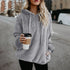 Women's Hooded Long-Sleeved Sweater Coat