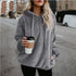 Women's Hooded Long-Sleeved Sweater Coat