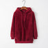 Women's Hooded Long-Sleeved Sweater Coat